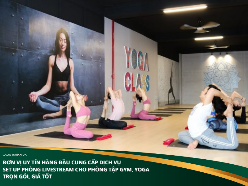 Set up phòng livestream cho phòng tập gym, yoga